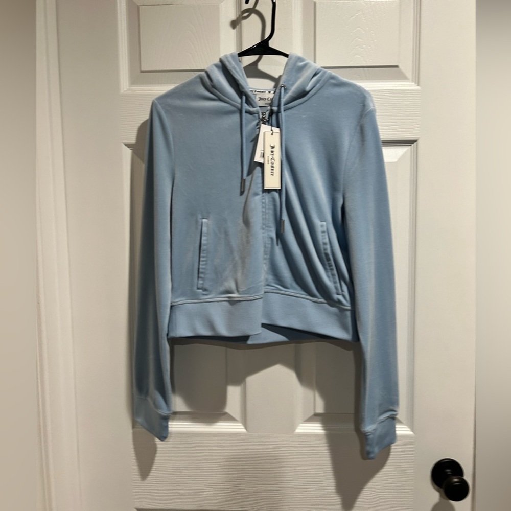Juicy Couture Sky Blue zip up Hoodie with matching pants